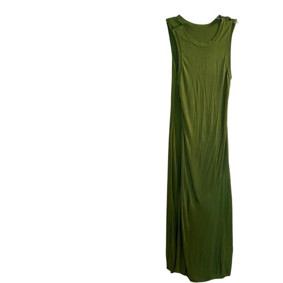 Atlein Collective Green Knit Midi Dress Size XL - Picture 5 of 8